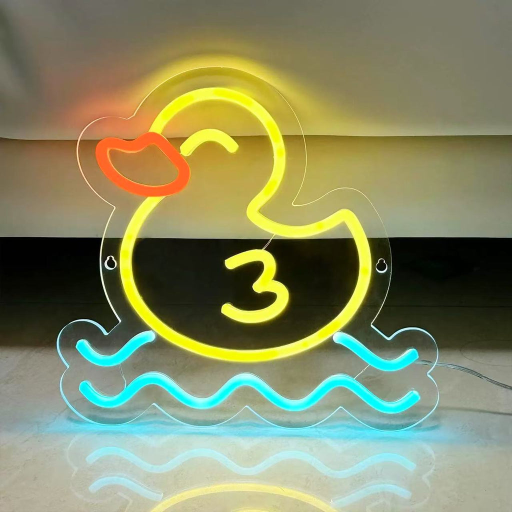 Yellow Bath Duck Neon Sign
