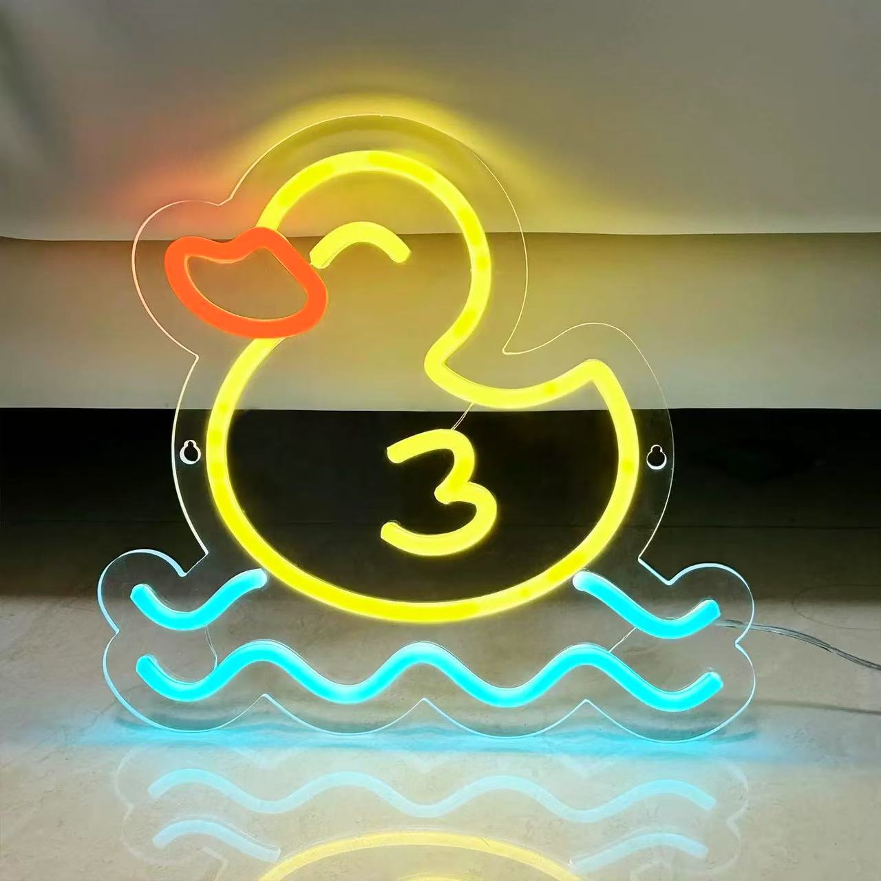 Yellow Bath Duck Neon Sign