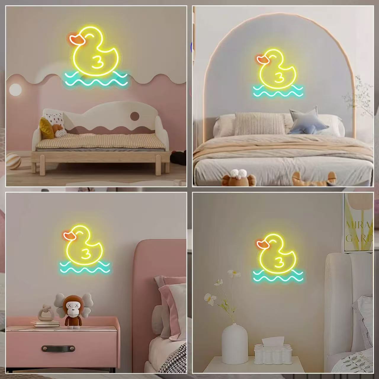 Yellow Bath Duck Neon Sign