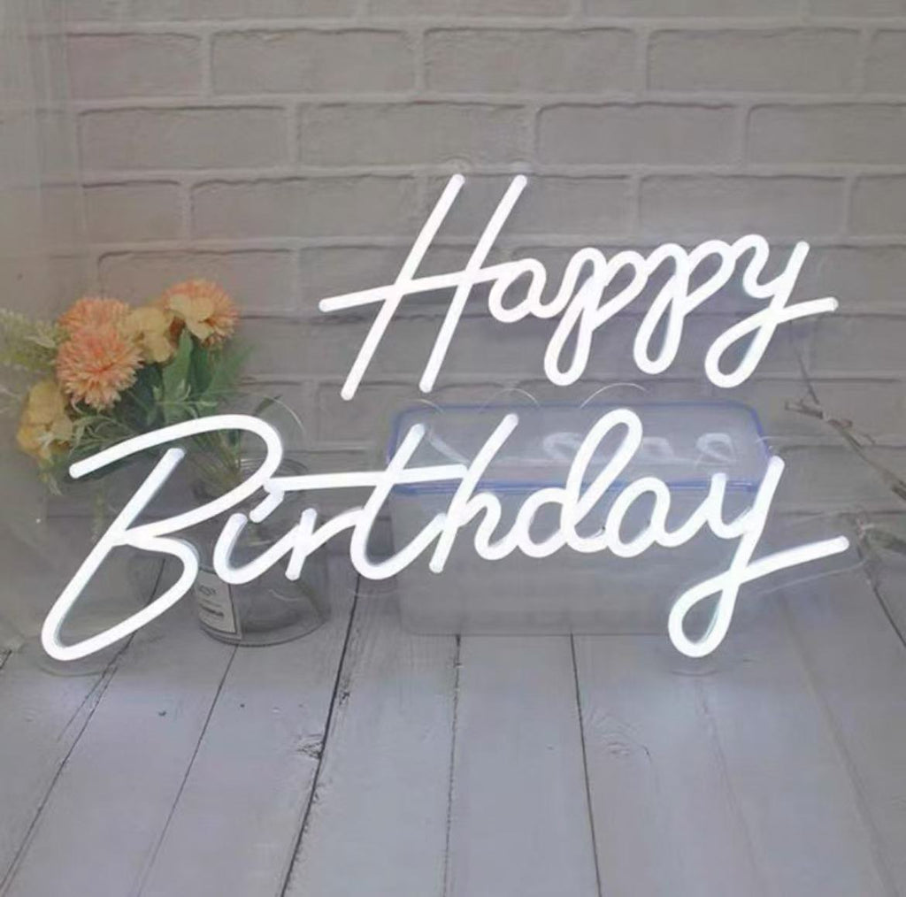 Happy Birthday Neon Sign
