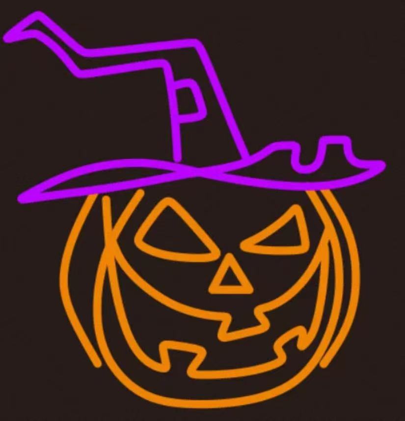 Halloween Pumpkin Neon Sign