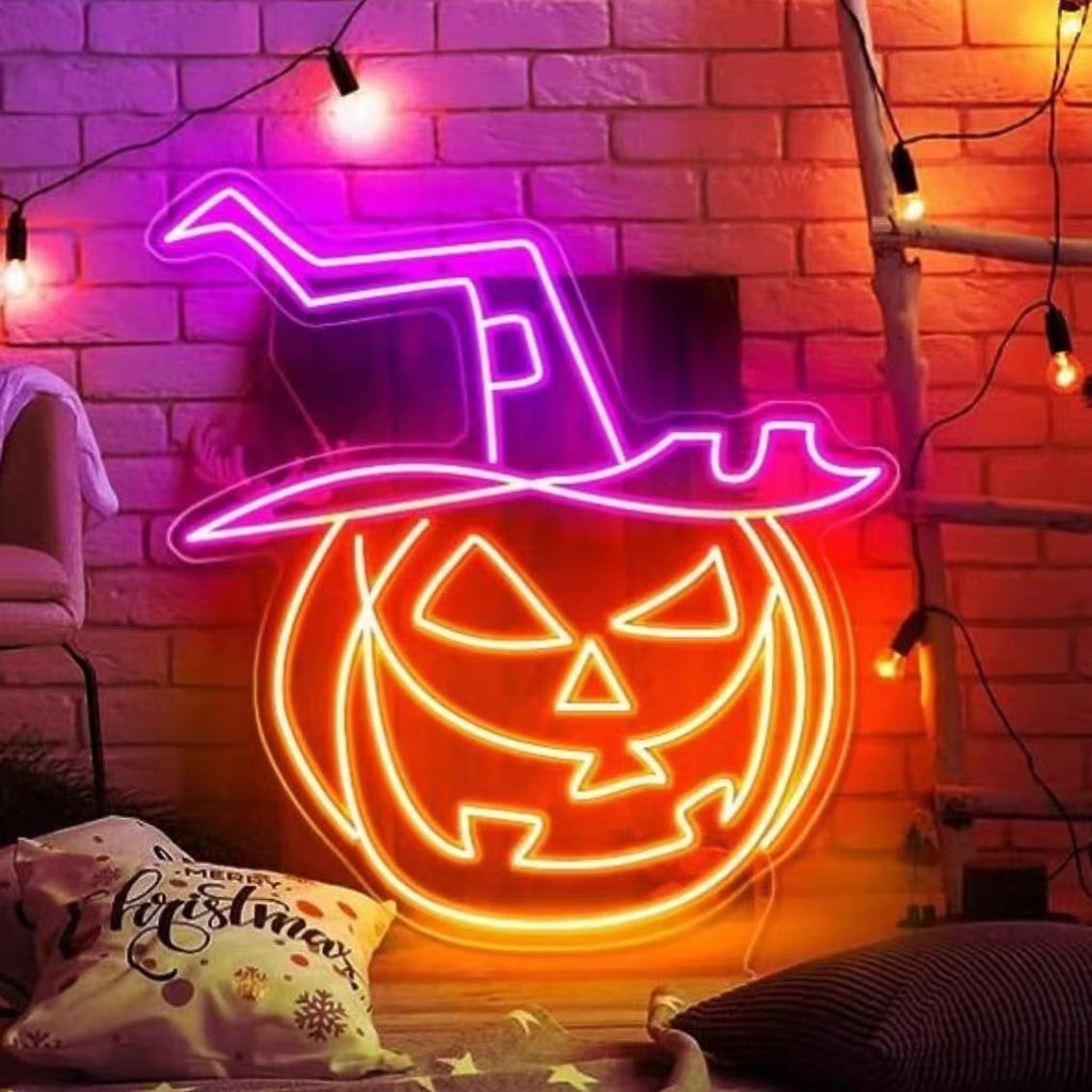 Halloween Pumpkin Neon Sign