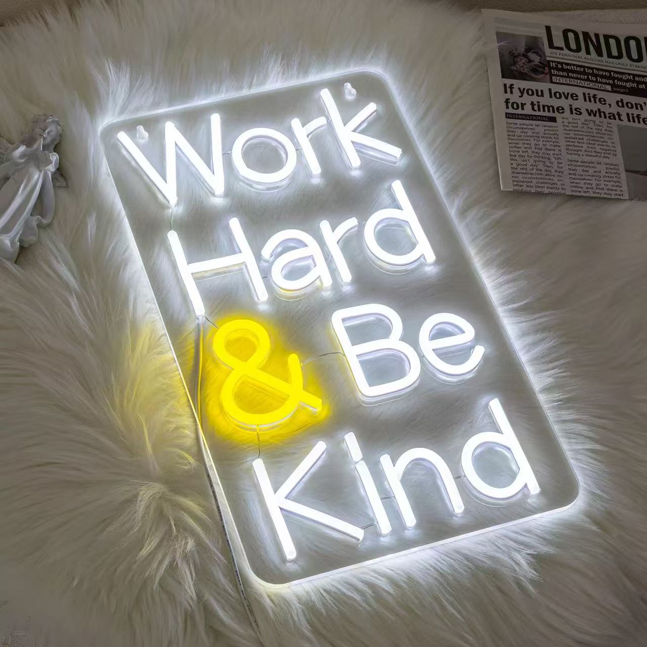Work Hard & Be Kind Sign