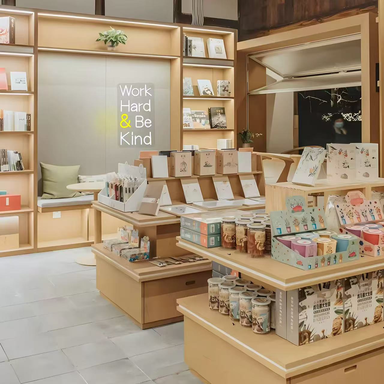 Work Hard & Be Kind Sign